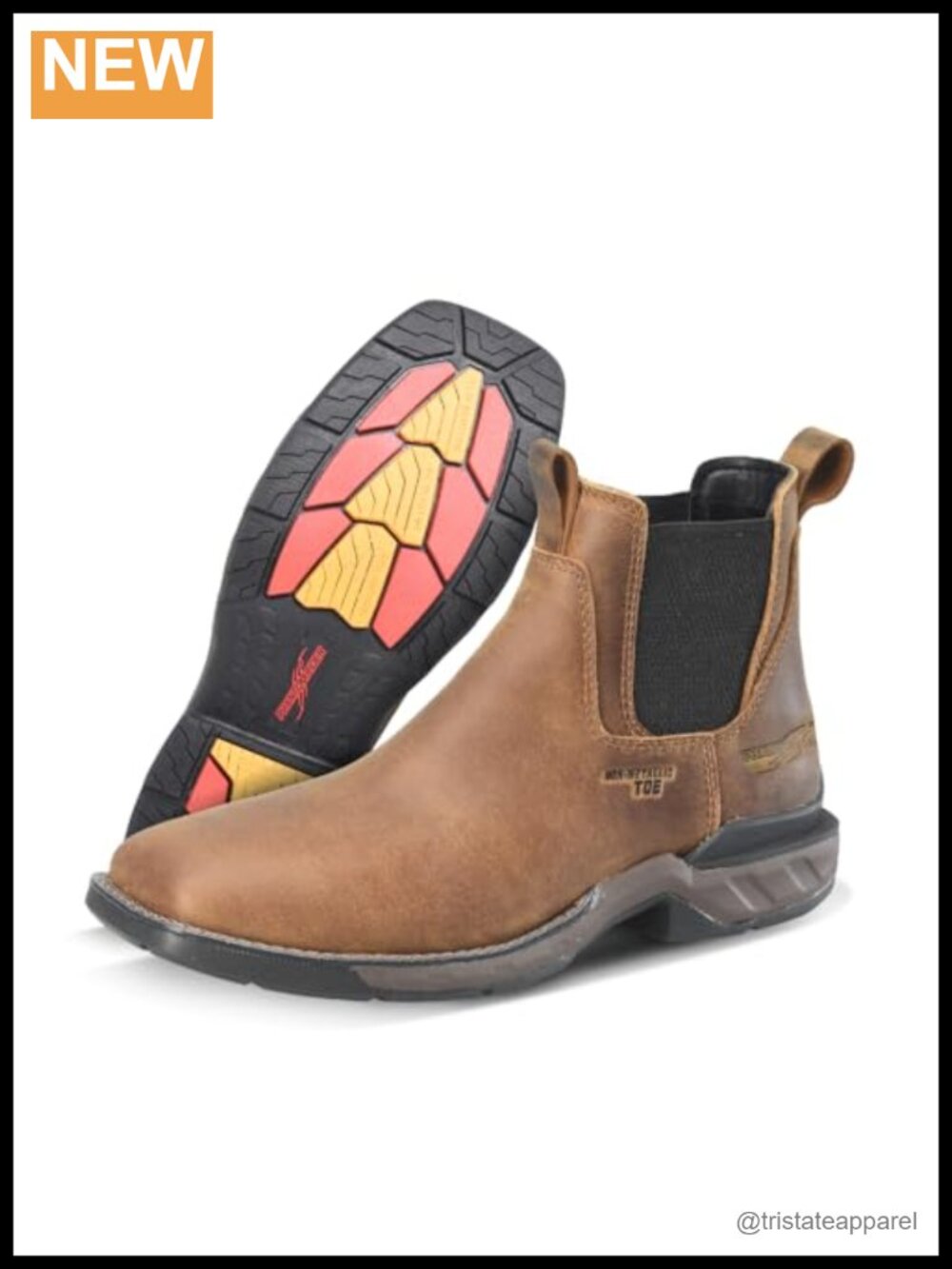 Composite Toe Work Boots Leather Non Metallic Electrical Hazard